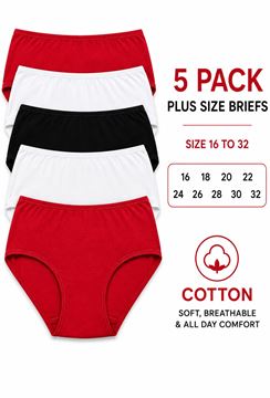 Picture of 5 PACK COTTON BRIEFS ALL DAY COMFORT MUTLI COLOURS